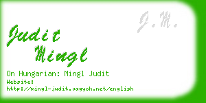 judit mingl business card